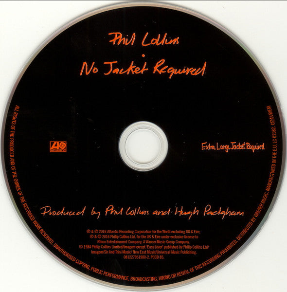 Phil Collins : No Jacket Required (CD, Album, RE + CD + Dlx, RM, Dig)