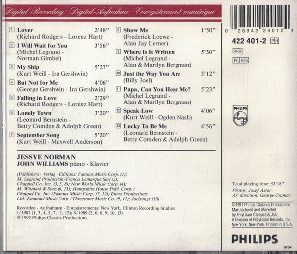 Jessye Norman : Lucky To Be Me (CD, Album)