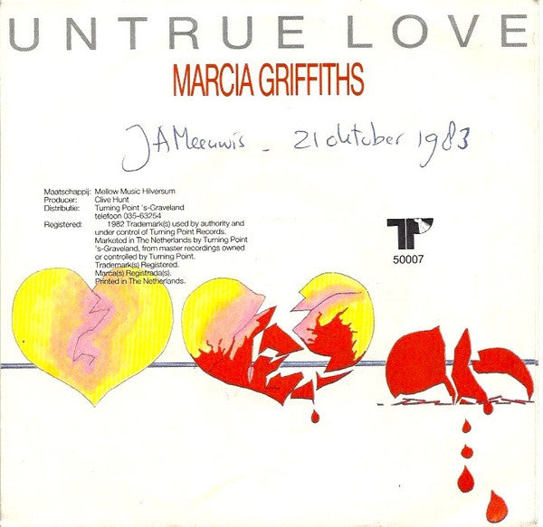 Marcia Griffiths & Prince Kojak : Untrue Love (7", Single)