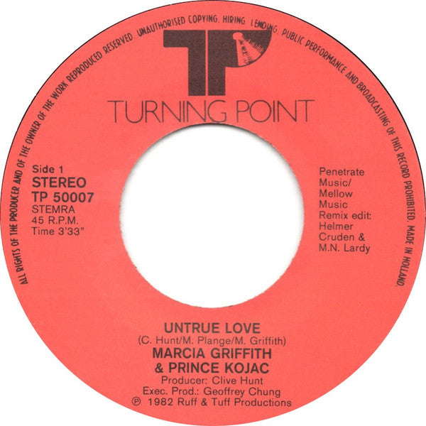 Marcia Griffiths & Prince Kojak : Untrue Love (7", Single)