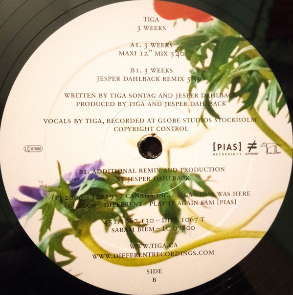 Tiga : 3 Weeks (12")