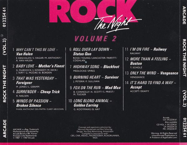 Various : Rock The Night (Volume 2) (CD, Comp)