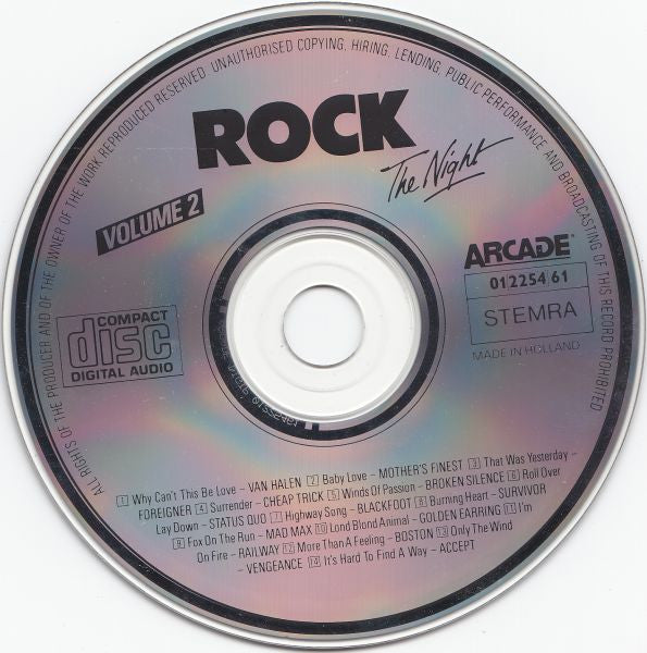 Various : Rock The Night (Volume 2) (CD, Comp)