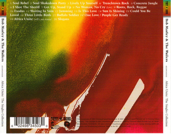 Bob Marley & The Wailers : Africa Unite: The Singles Collection (CD, Comp)