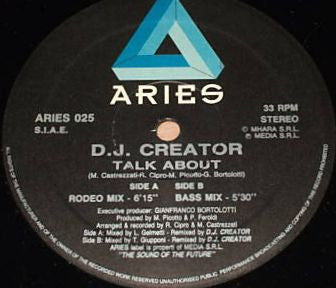 DJ Creator (2) : Talk About (12")