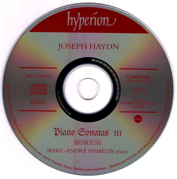 Joseph Haydn - Marc-André Hamelin : Piano Sonatas III (2xCD, Album)