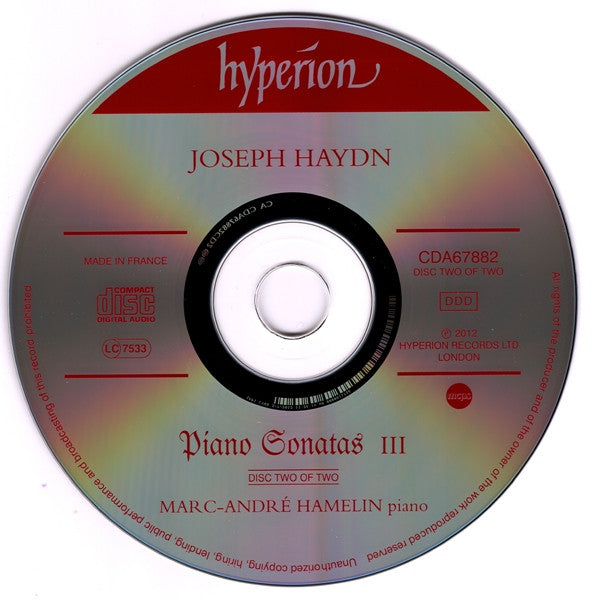 Joseph Haydn - Marc-André Hamelin : Piano Sonatas III (2xCD, Album)