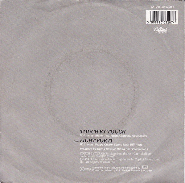 Diana Ross : Touch By Touch b/w Fight For It (7", Single)