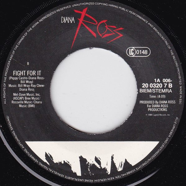 Diana Ross : Touch By Touch b/w Fight For It (7", Single)
