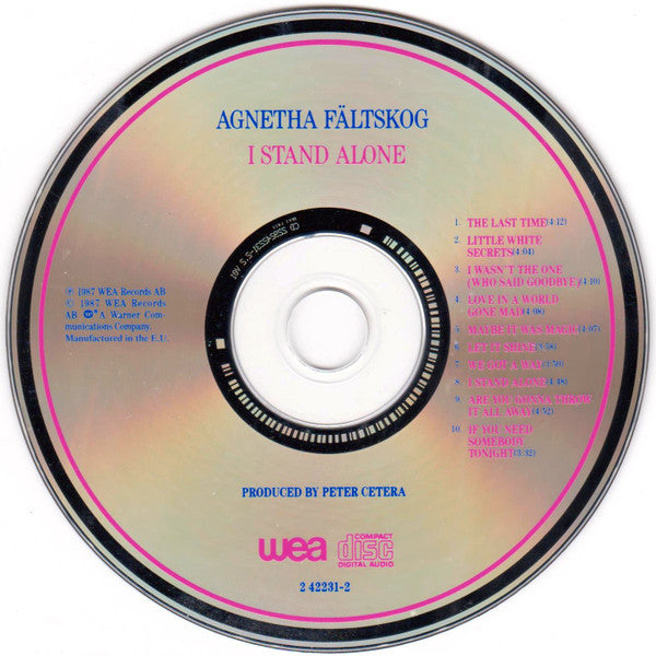 Agnetha Fältskog : I Stand Alone (CD, Album, RE, RP)