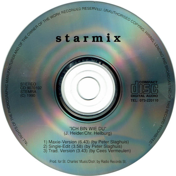 Starmix : Ich Bin Wie Du (CD, Maxi)