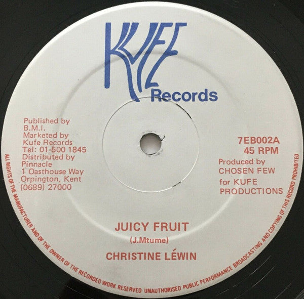 Christine Lewin : Juicy Fruit (12", M/Print, Lyn)