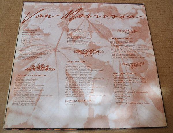 Van Morrison : A Sense Of Wonder (LP, Album)