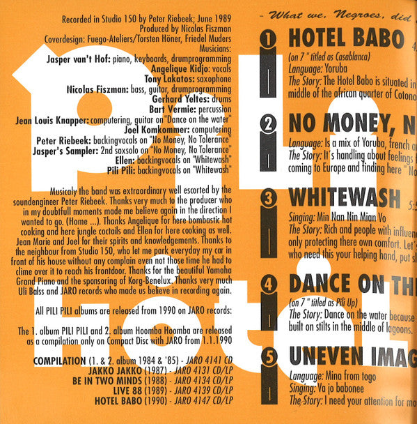 Pili Pili : Hotel Babo (CD)