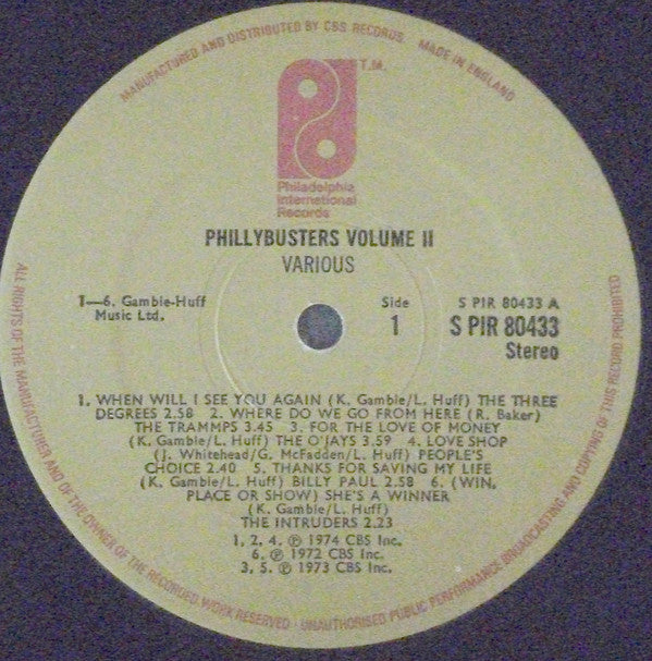 Various : Phillybusters Vol II (LP, Comp)