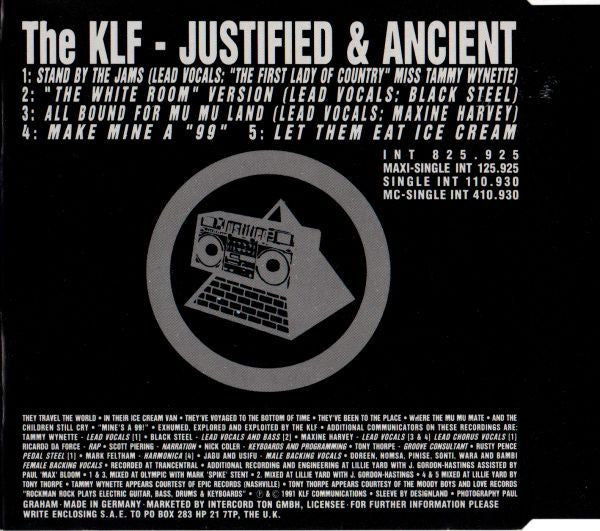 The KLF : Justified & Ancient (CD, Maxi)