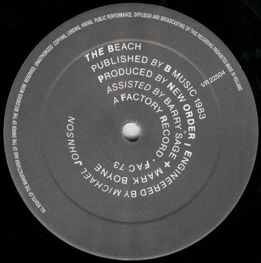 New Order : Blue Monday (12", RP)