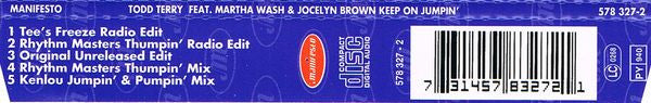 Todd Terry Feat. Martha Wash & Jocelyn Brown : Keep On Jumpin' (CD, Maxi)