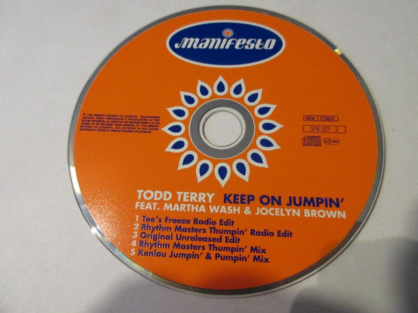 Todd Terry Feat. Martha Wash & Jocelyn Brown : Keep On Jumpin' (CD, Maxi)