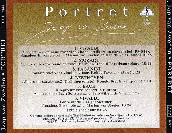 Jaap van Zweden : Portret (CD, Comp)