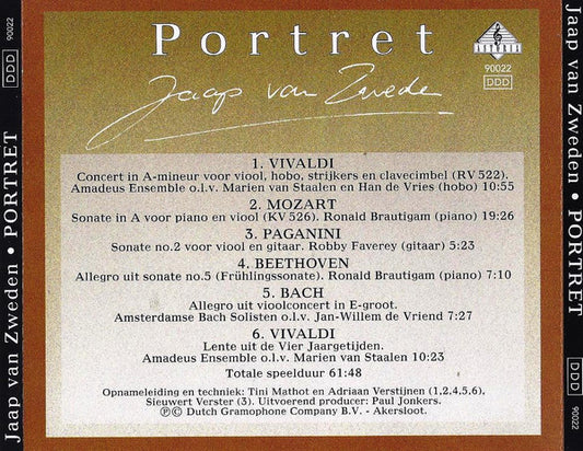 Jaap van Zweden : Portret (CD, Comp)