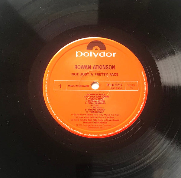Rowan Atkinson : Not Just A Pretty Face (LP, Album)
