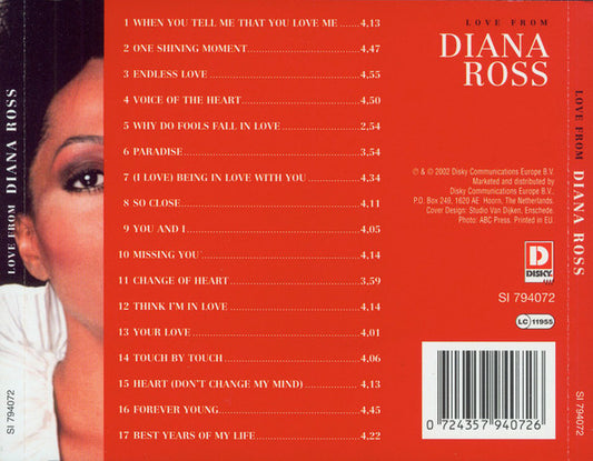 Diana Ross : Love From... (CD, Comp)