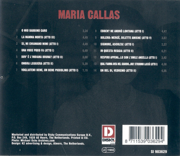 Maria Callas : Sings Her Great Aria's (CD, Comp)