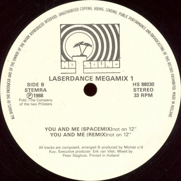 Laserdance : Megamix Vol. 1 (12", P/Mixed)