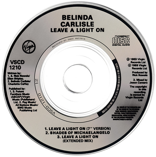Belinda Carlisle : Leave A Light On (CD, Mini, Single)
