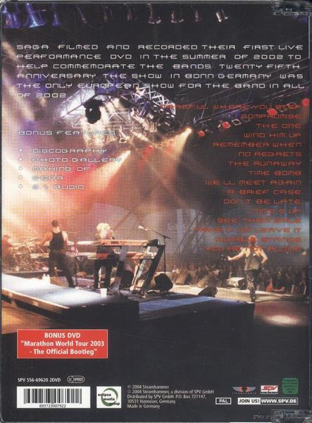Saga (3) : All Areas - Live In Bonn 2002 (2xDVD-V, Ltd, Multichannel, PAL)
