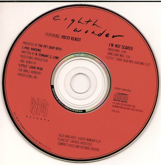 Eighth Wonder Featuring Patsy Kensit : I'm Not Scared (CD, Single, Promo)
