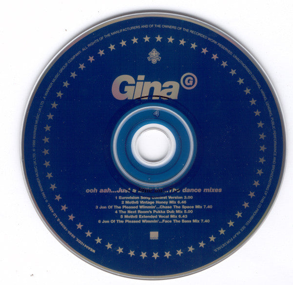 Gina G : Ooh Aah... Just A Little Bit... The Dance Mixes (CD, Single, Ltd)