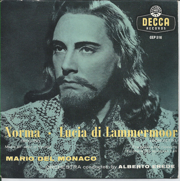 Mario Del Monaco : Norma / Lucia Di Lammermoor (7", EP)