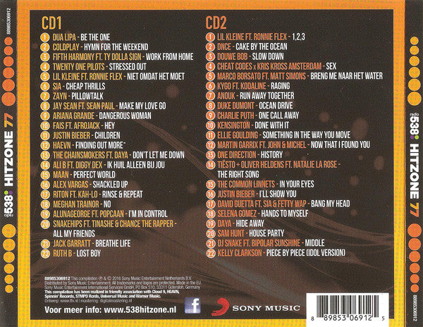 Various : Radio 538 - Hitzone 77 (2xCD, Comp, Tex)
