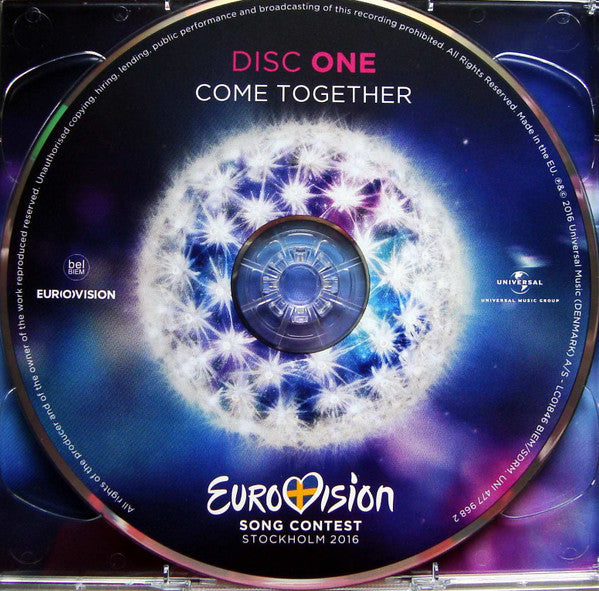 Various : Eurovision Song Contest Stockholm 2016 (Come Together) (2xCD, Album, Comp)