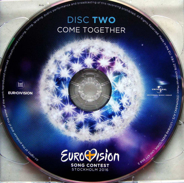 Various : Eurovision Song Contest Stockholm 2016 (Come Together) (2xCD, Album, Comp)