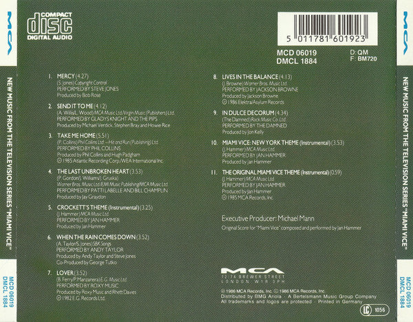 Various : Miami Vice II (New Music From The Television Series 'Miami Vice') (CD, Comp)