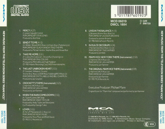 Various : Miami Vice II (New Music From The Television Series 'Miami Vice') (CD, Comp)