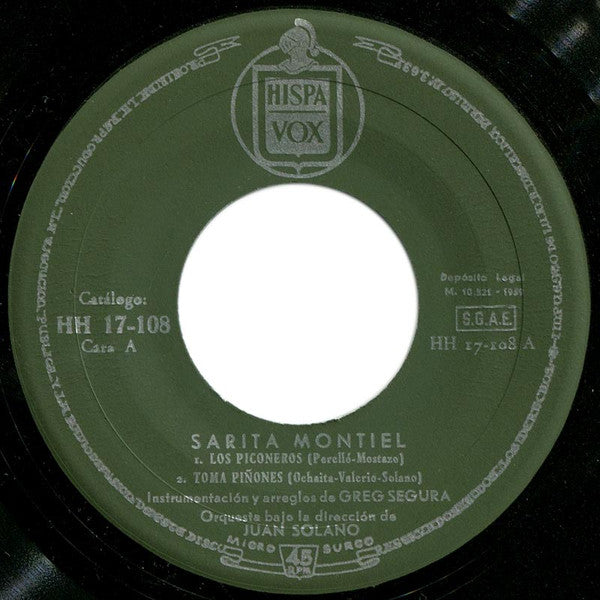 Sara Montiel : Interpreta Las Canciones De La Película "Carmen La De Ronda" (7", EP)