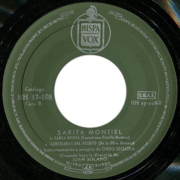 Sara Montiel : Interpreta Las Canciones De La Película "Carmen La De Ronda" (7", EP)