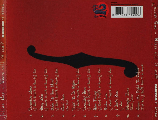 Julian Sas : Where Will It End!? (CD, Album)