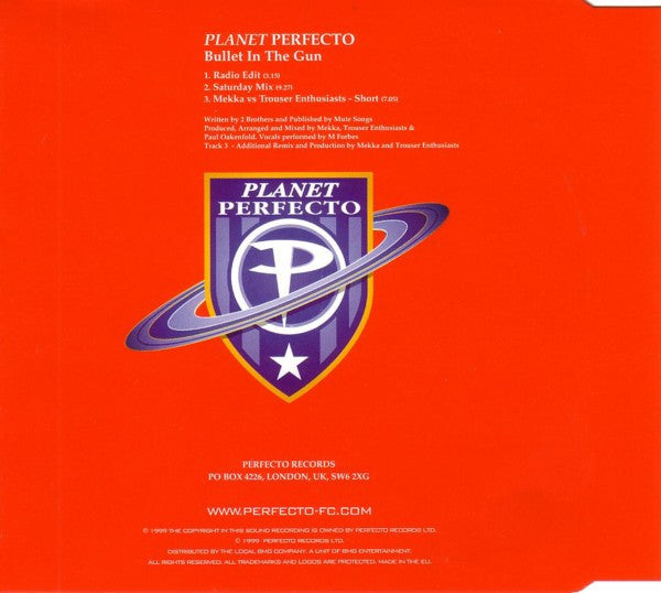 Planet Perfecto : Bullet In The Gun (CD, Maxi)