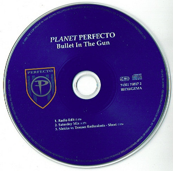 Planet Perfecto : Bullet In The Gun (CD, Maxi)