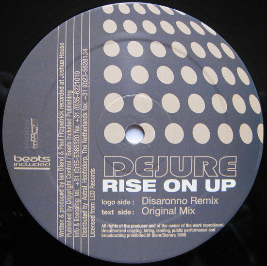 Dejure : Rise On Up (12")