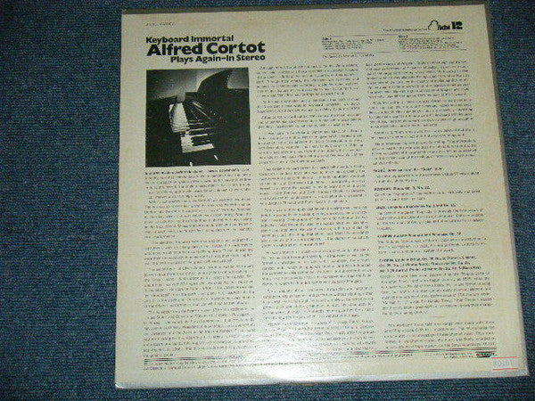 Alfred Cortot : Keyboard Immortal Alfred Cortot Plays Again - In Stereo (LP, Album)