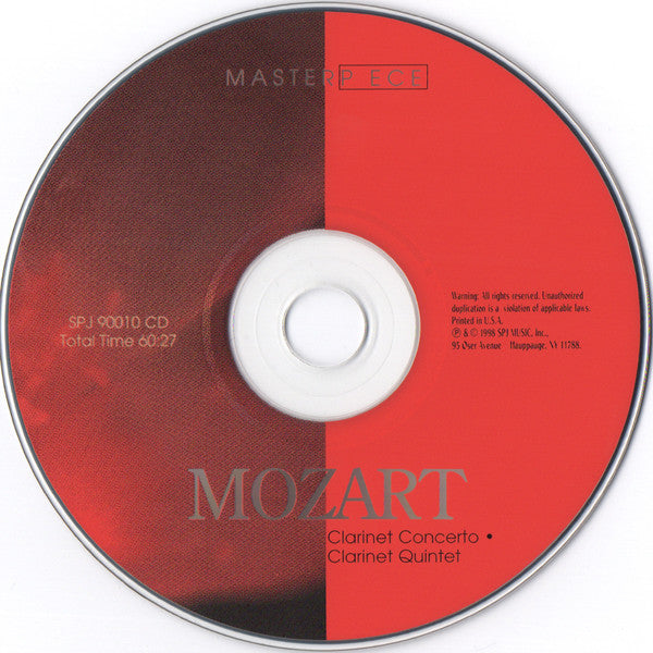 Wolfgang Amadeus Mozart : Clarinet Concerto / Clarinet Quintet (CD, Album)