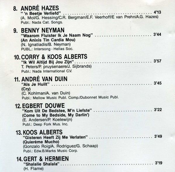 Various : Op Veler Verzoek 25 Jaar Hollandse Hits (CD, Comp)