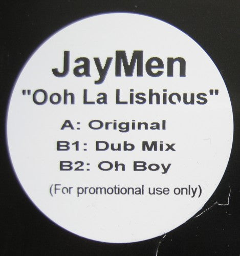 JayMen : Ooh La Lishious (12", Promo, W/Lbl)