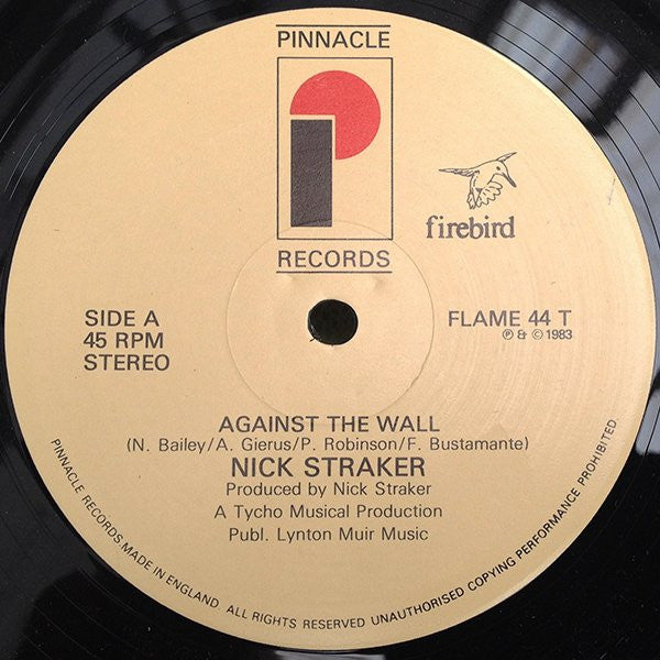 Nick Straker : Against The Wall (12")